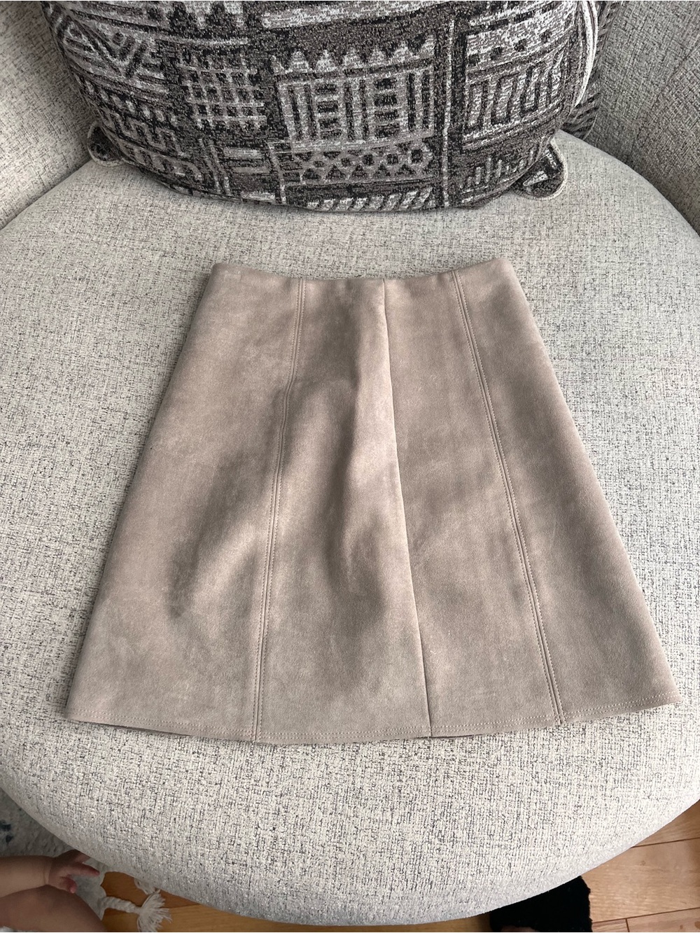 Babaton Faux suede skirt